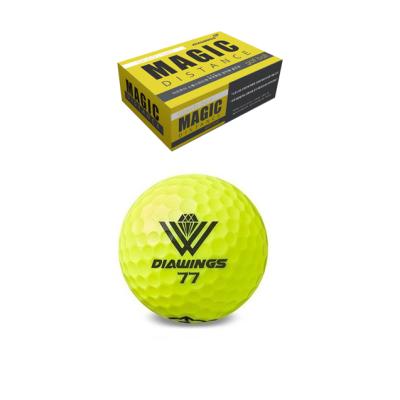 골프공 다이아윙스 고반발 비거리전용 장타 골프공 [6구] 선물 박스포장, 11번)M5 옐로우(6구)