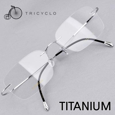 명품안경추천 트리시클로 명품 형상기억합금 초경량 IP도금 티타늄 안경테 TLT16016-C12(55)