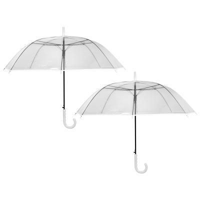 투명우산 스톤콜드 미끄럼방지 투명 자동 장우산 2p