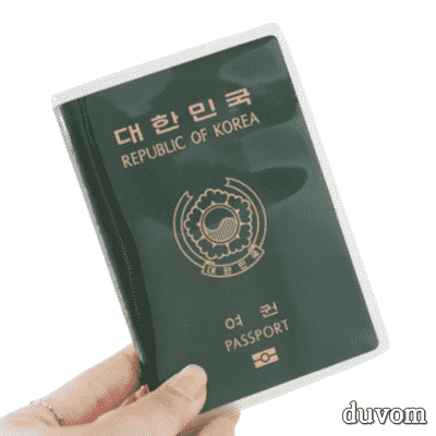 여권케이스 두봄 기본 투명/반투명 여권 케이스 여권커버 여권보호 2개