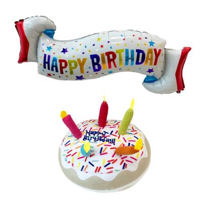 고양이생일선물 펫츠몬 강아지 고양이 생일파티 풍선 + 케이크 장난감 세트, 혼합색상, 1세트