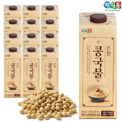 정식품콩국물 정식품 진한 콩국물 950ml 12팩 (100박스 한정), 950ml