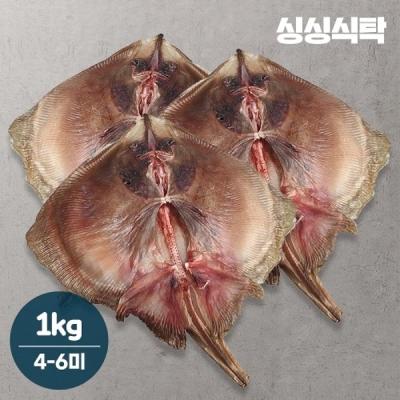 간재미 기타 [싱싱식탁] 자연산 쫀득 반건조 간재미 1kg (4-6미)