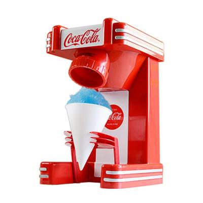 아이스크림기계 슬러시 기계 눈꽃 빙수기 팥빙수 슬러쉬 빙삭기 가정용, 레드 컬러
