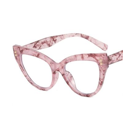 럭셔리안경 투명 뿔테 안경테 패션 안경 럭셔리 브랜드 클리어 블랙 화이트 고양이 눈 여성용 도매