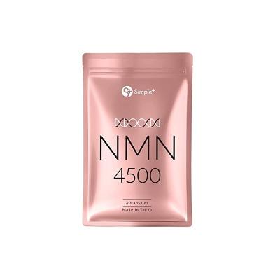 NMN NMN 보충제 일제 순도 100% 4,500mg 국산 보충제 30일분 캡슐 SIMPLE+ 원료 국산 nmn 보충제 고순도 4500