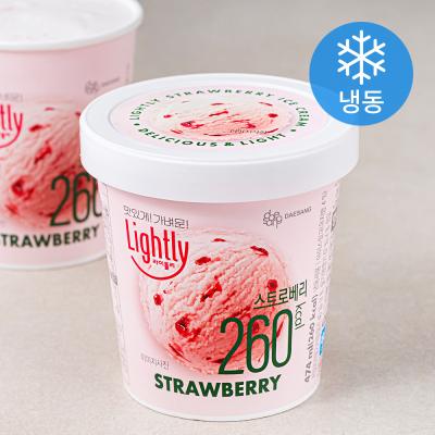 아이스크림 대상 라이틀리 딸기 아이스밀크 (냉동), 1개, 474ml