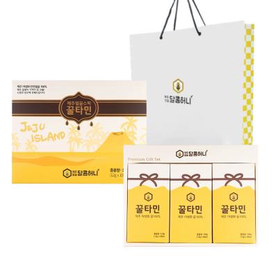 선스틱추천 꿀타민 제주벌꿀 스틱 선물 6호 10p + 쇼핑백